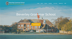 Desktop Screenshot of beverleygrammar.co.uk