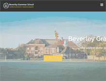 Tablet Screenshot of beverleygrammar.co.uk